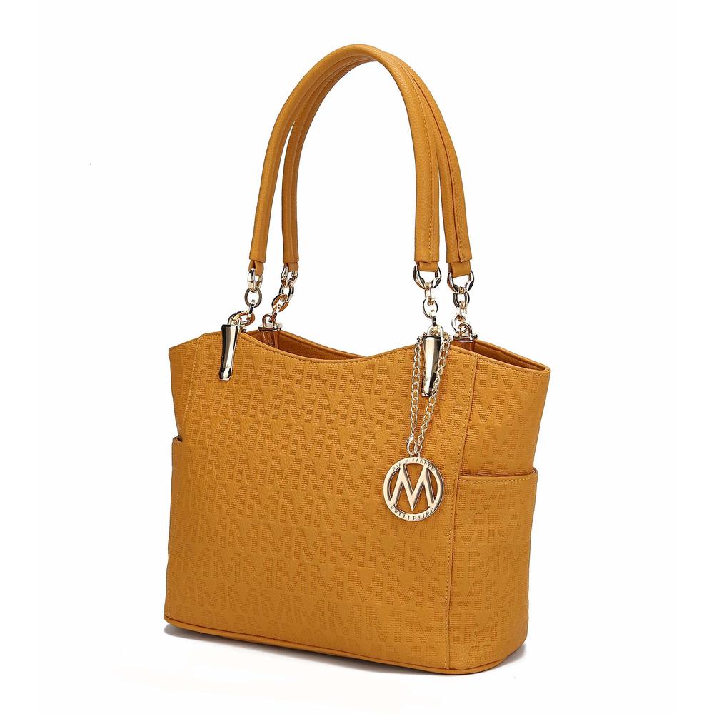 Shoulder Handbag Vegan Leather Satchel-Tote Bag, Top-Handle Purse, :|